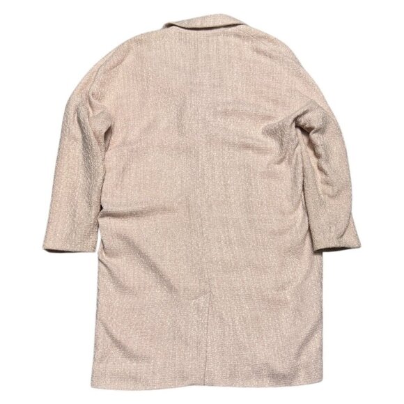 STORM & MARIE Pink Lydia Textured Boyfriend Oversized Jacket Coat Womens Large - Picture 2 of 5